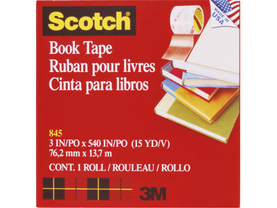 BOGTAPE 845 75 MM X 14 M KLAR