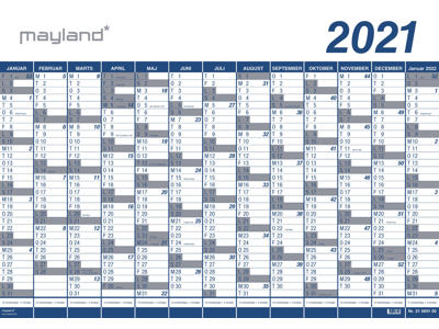 Kæmpekalender 2021 1x13 mdr. plast 21065100