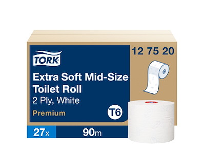 Toiletpapir Tork T6 127520 Mid-Size 2-lags 27 rl.