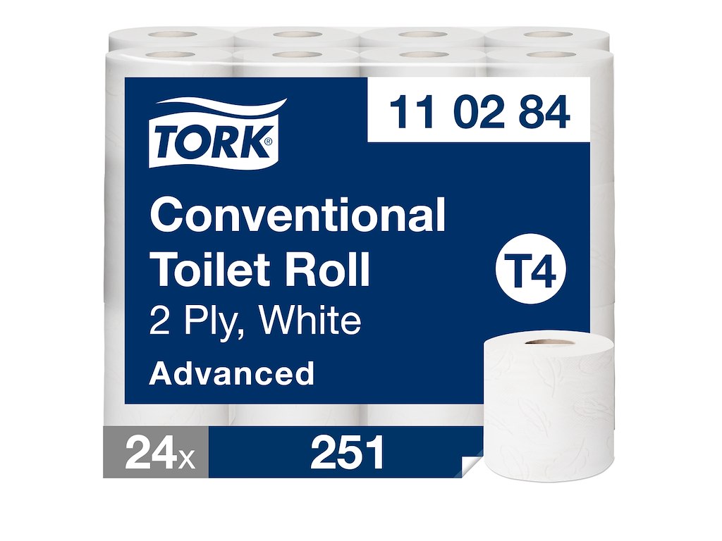 Toiletpapir Tork T4 110284 Advanced 2-lags 24 rl.