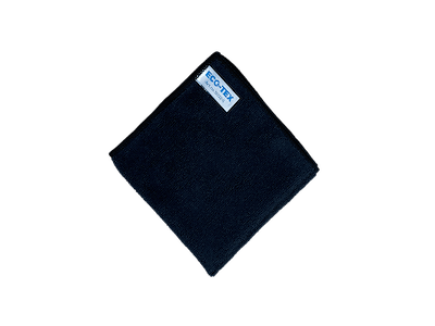 Microfiberklud 32x32 cm ECO-TEX SOFT sort 10 stk