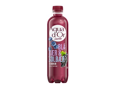 Aqua d'or Sparkles | Blåbær & solbær | 12 stk. | 0,5 l