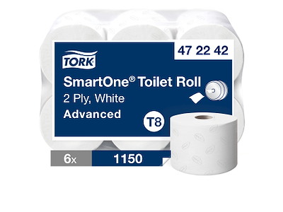 Toiletpapir Tork T8 472242 SmartOne Advanced 2-lags 6 rl.