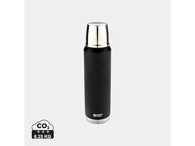 Swiss Peak Elite 1L kobber vakuum flaske, sort