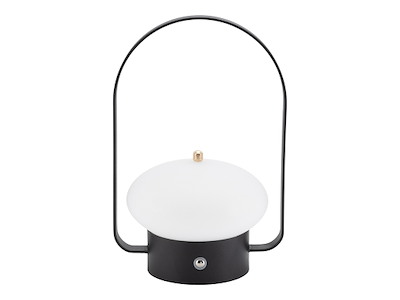 Bordlampe Trådløs Barcelona Sort/Hvid