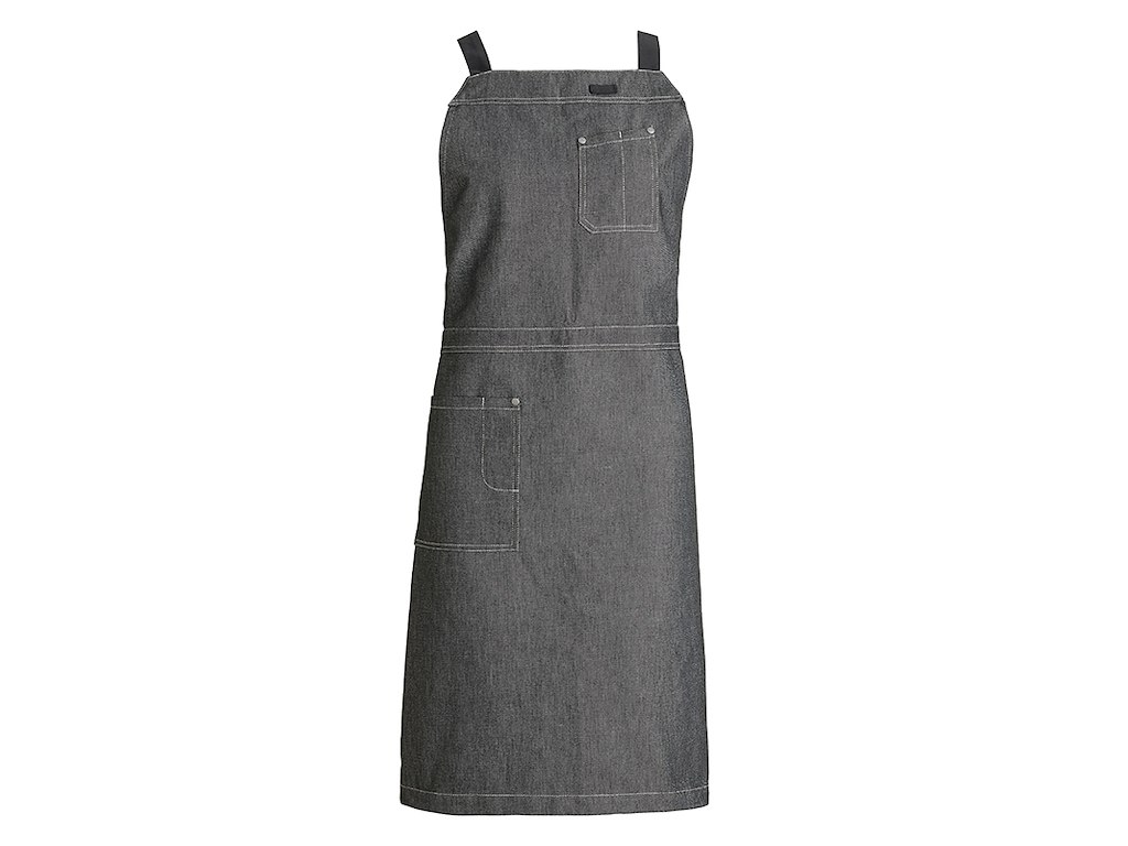 Gray Crossback Apron
