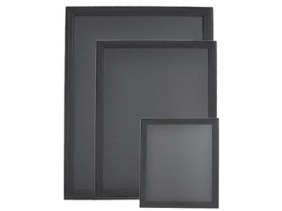 Tavle 70x90 cm sort lakeret ramme