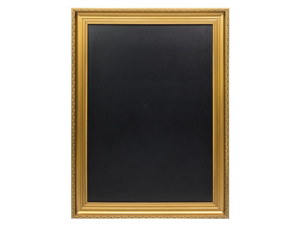Tavle 100x75 cm Guld-look ramme