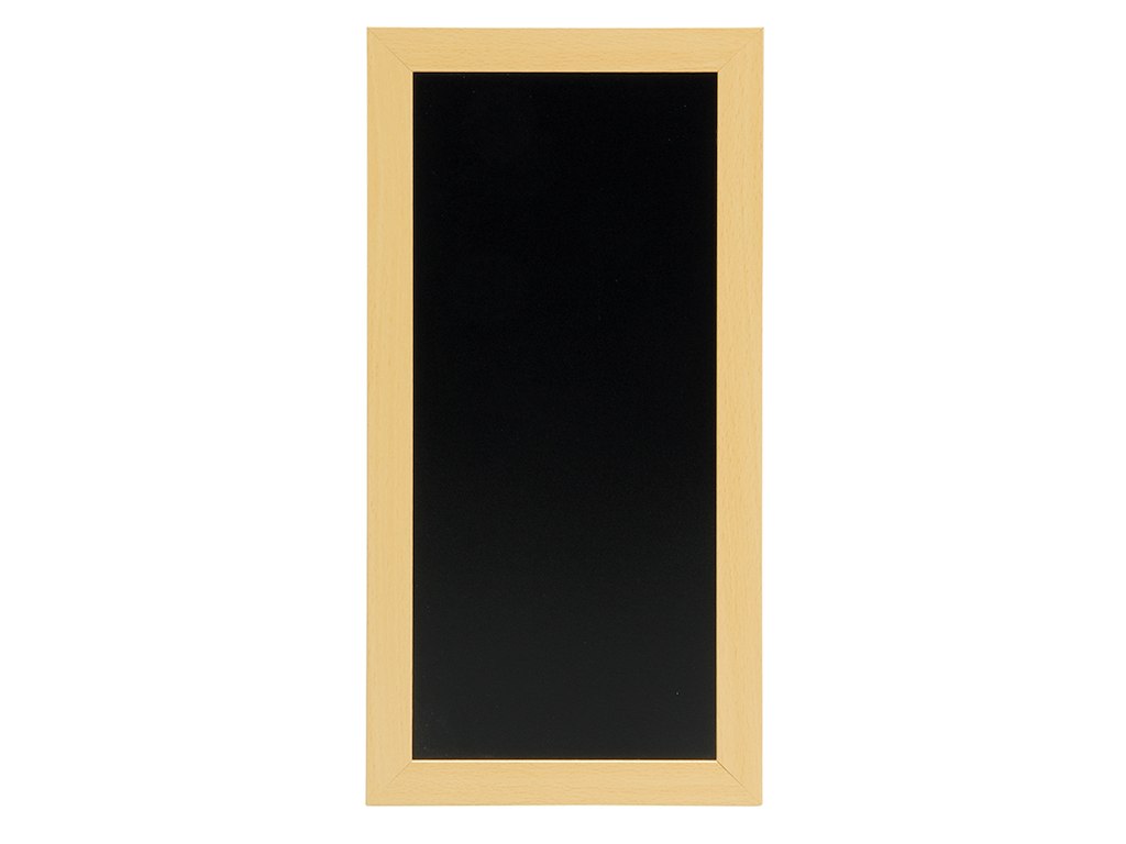 Tavle 20x40 cm teak lakeret træ ramme