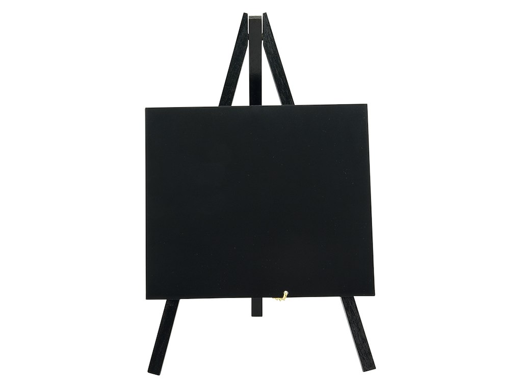 Tavle med mini stafeli Sort 1stk m/tusch