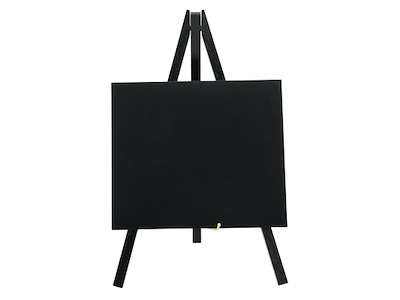 Tavle med mini stafeli Sort 1stk m/tusch