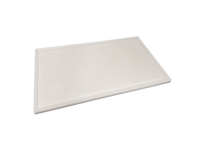 Skærebræt polyd Hvid 70x40x2,5 cm m/rill