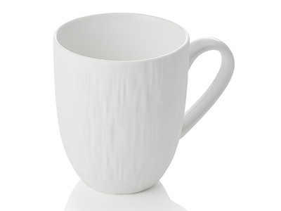 Kop med hank 330 ml Shiro Hvid