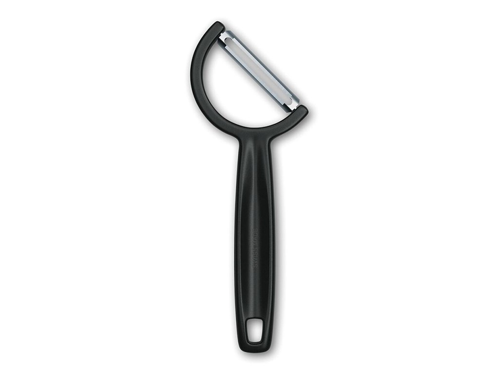 Thin Peeler - Stainless Steel - Black - Dishwasher Safe