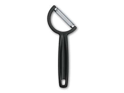 Thin Peeler - Stainless Steel - Black - Dishwasher Safe