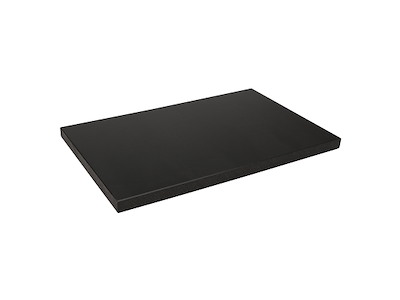 Skærebræt polyd Sort 40x25x2 cm m/dup