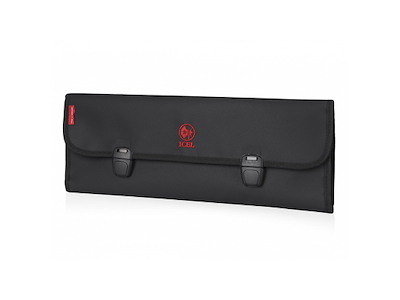 Carpeta de tela - Negra - 430x450mm - 368gram - 6 compartimentos