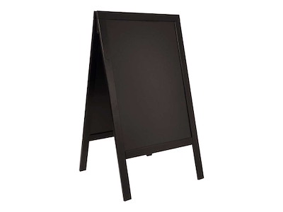 Street sign chalkboard black frame