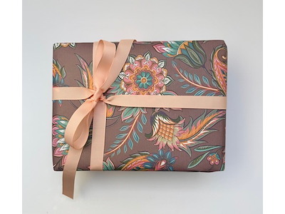 Gavepapir Paisley brun 25085-57cm 154m