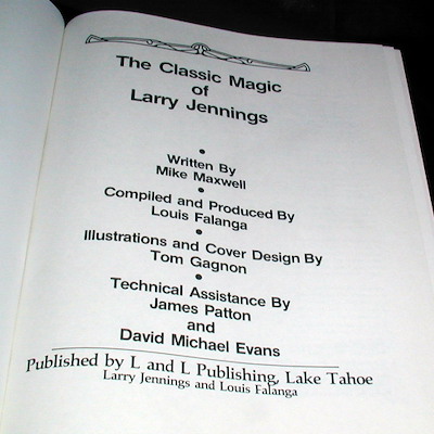 THE CLASSIC MAGIC - Larry Jennings 