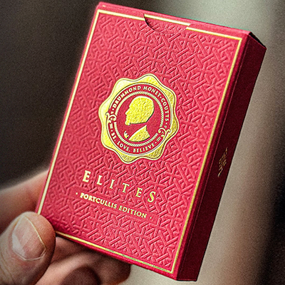 RED DMC V6 ELITES PLAYING CARDS (Portcullis edition)