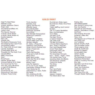 GOLD DUST - Paul Gordon