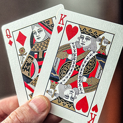 RED DMC V6 ELITES PLAYING CARDS (Portcullis edition)