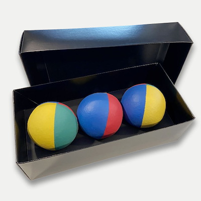 GAVEÆSKE MED 3 JONGLERINGSBOLDE