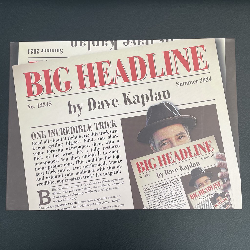 BIG HEADLINE - By Dave Kaplan