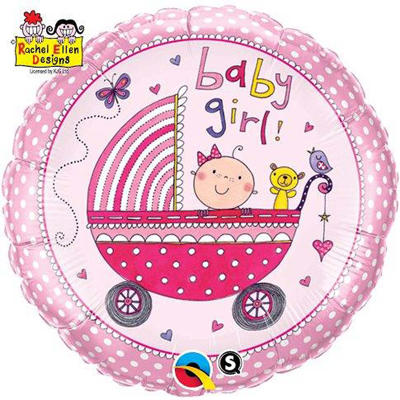 BABY GIRL FOIL BALLOON