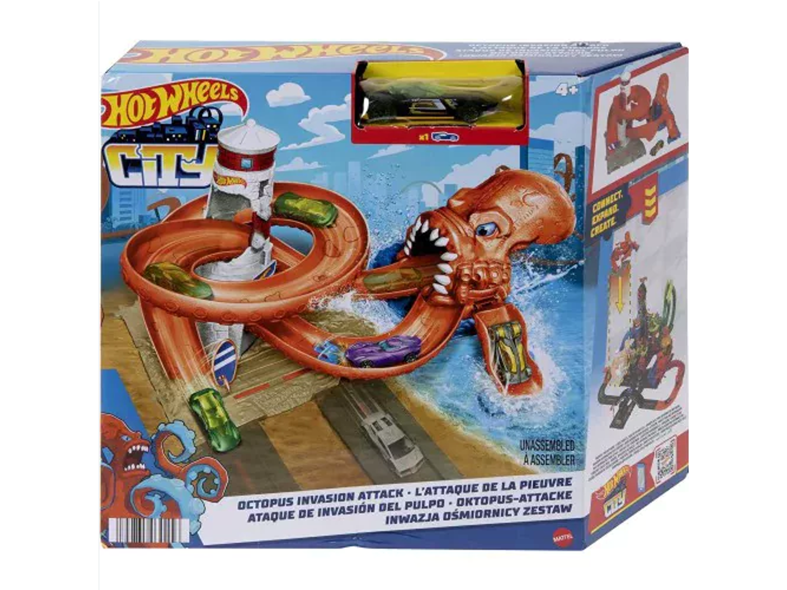 Køb Hot Wheels City Nemesis Lab Octopus Invasion Attack hos Superhelten