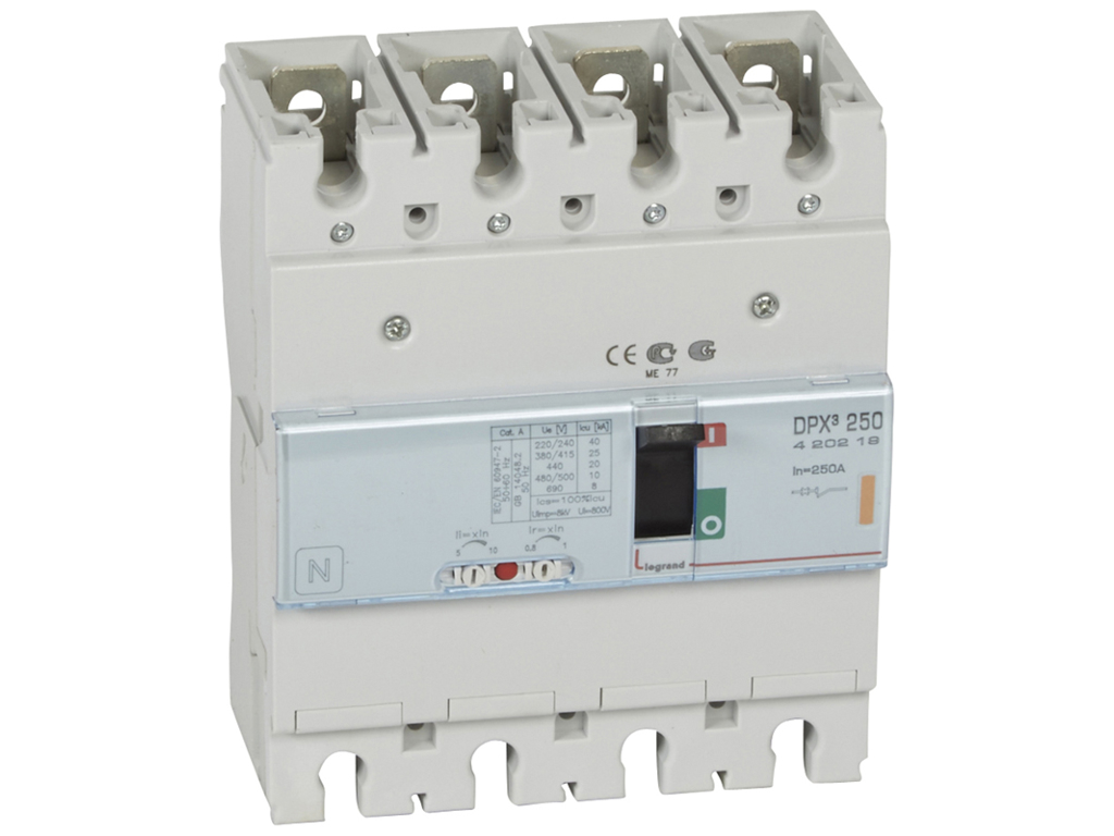 Legrand maksimalafbryder DPX³ 250, 250A 4P, 25kA