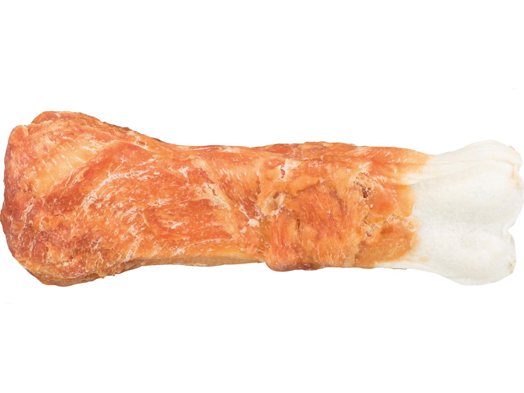 Knudeben med Kylling 17 cm – Oksehud i Kyllingesvøb, Glutenfri Hundesnack