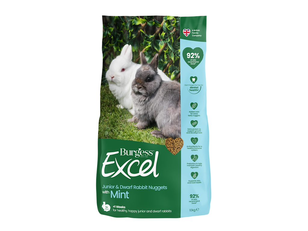 Burgess Dværg/Junior Kanin m/mint 10 kg.