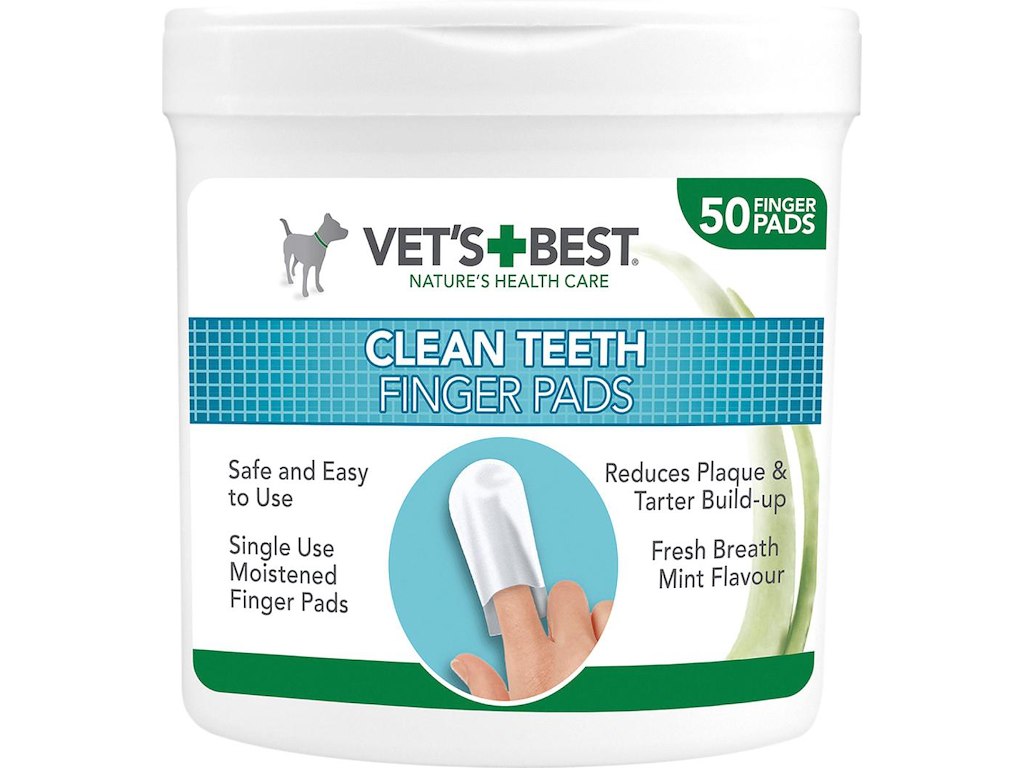 Vet’s Best Clean Fingertut til Tandpleje – 50 stk.