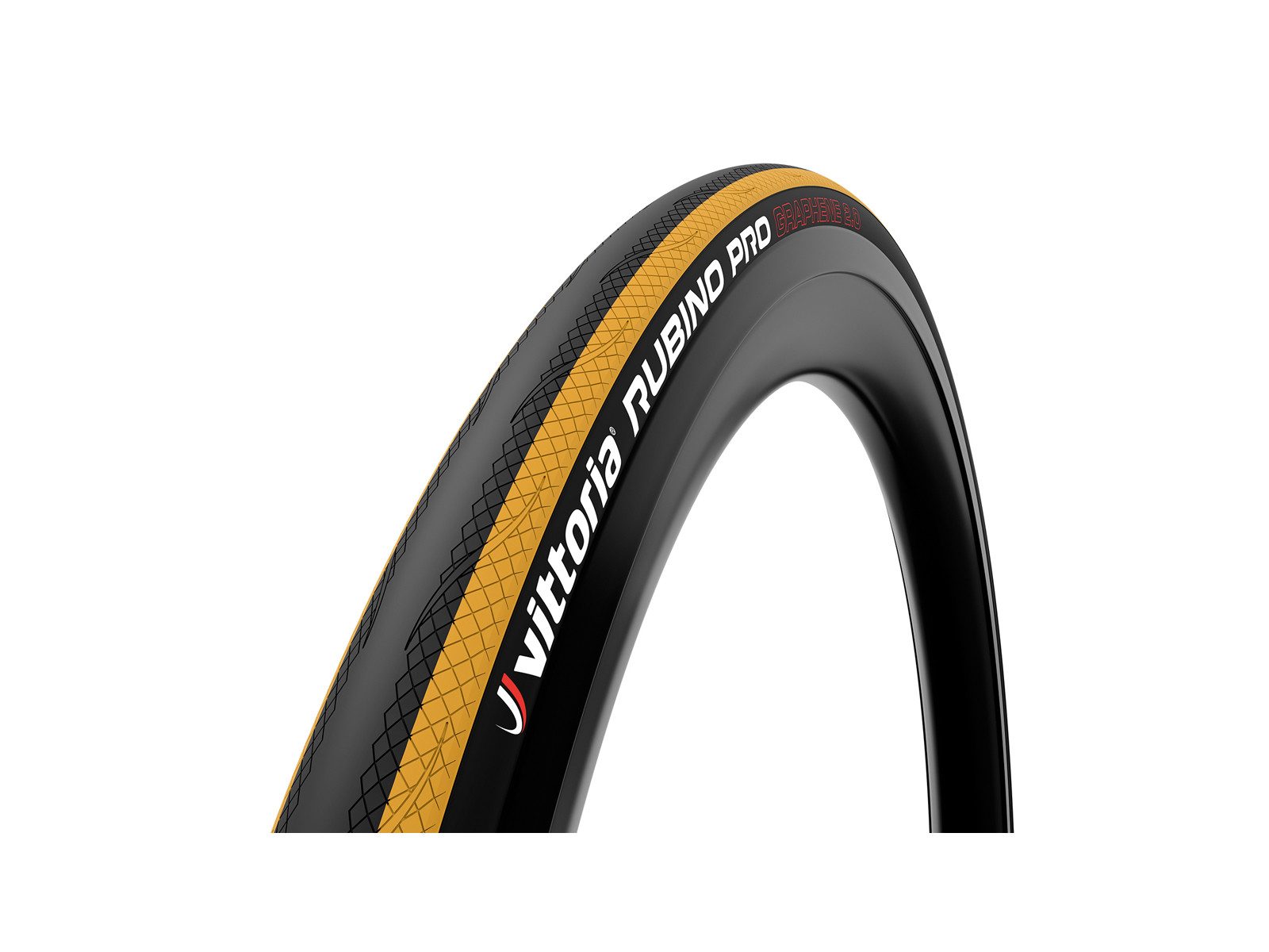 Vittoria Rubino Pro G2 - Road foldedæk - 700x25c - Gul/sort