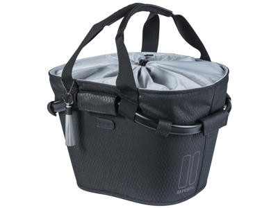 Basil Noir Carry All - Cykelkurv - 15 liter - Midnight black