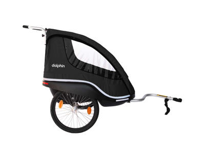 Winther Dolphin XL - Cykelanhænger til børn - Sort