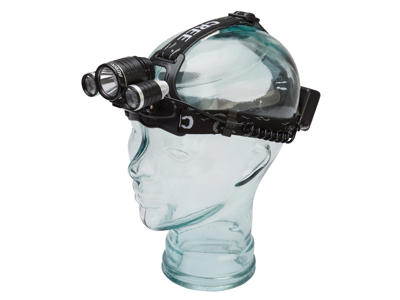 OnGear - Pandelampe og cykellygte - 1500 lumen - Opladelig - Aluminium - Sort