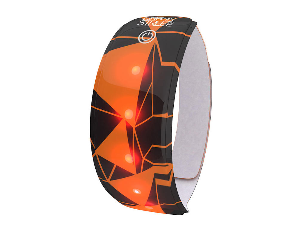 WOWOW Urban Street Lightband - Refleksbånd til arm med LED - Orange thumbnail