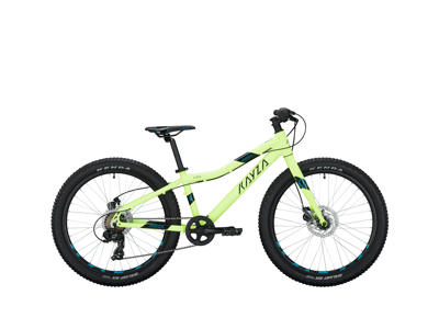 KAYZA Zirco 4 - MTB m. 7 gear - neon yellow - 24" hjul