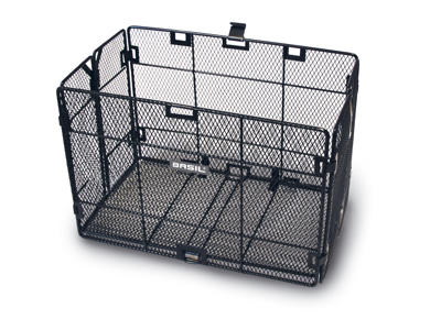 Basil Catania Mesh - Foldbar cykelkurv til bag - Sort