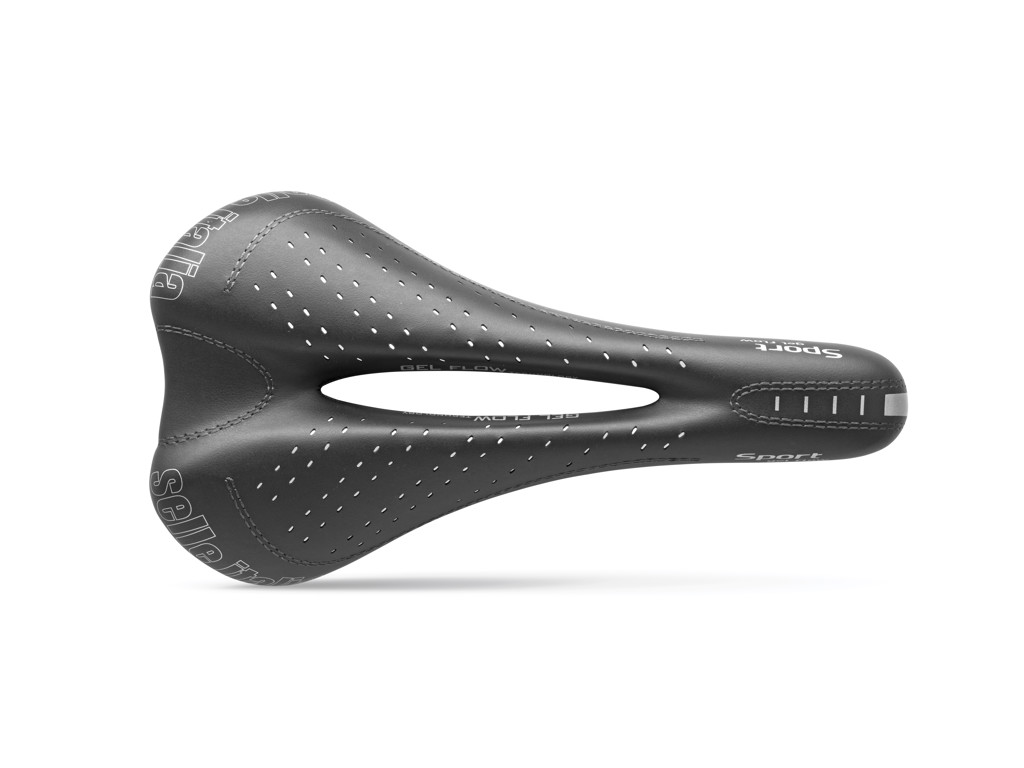 Selle Italia Sport Gel Flow - Cykelsadel - Sort