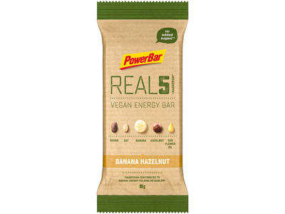 Powerbar - REAL 5 - Banan/Hasselnød - Vegansk - 65g