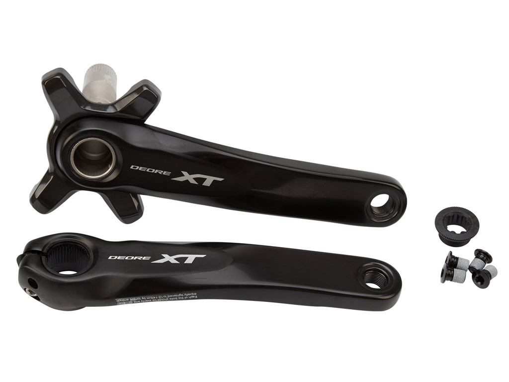 Shimano XT - Kranksæt FC-M8000 Boost - Sort - Single uden klinge 175 mm Pedalarme thumbnail
