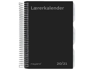 A5 Lærerkalender, uge, højformat, fiberpap, matsort, FSC Mix