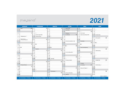 A4 kontorkalender, klassisk, FSC Mix