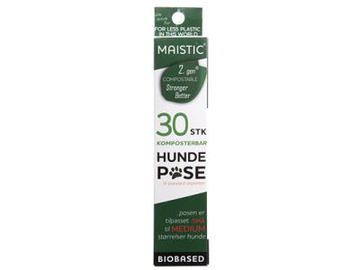 Maistic hundepose S/M 20,5x28cm 2x15 stk. 15my komposterbar