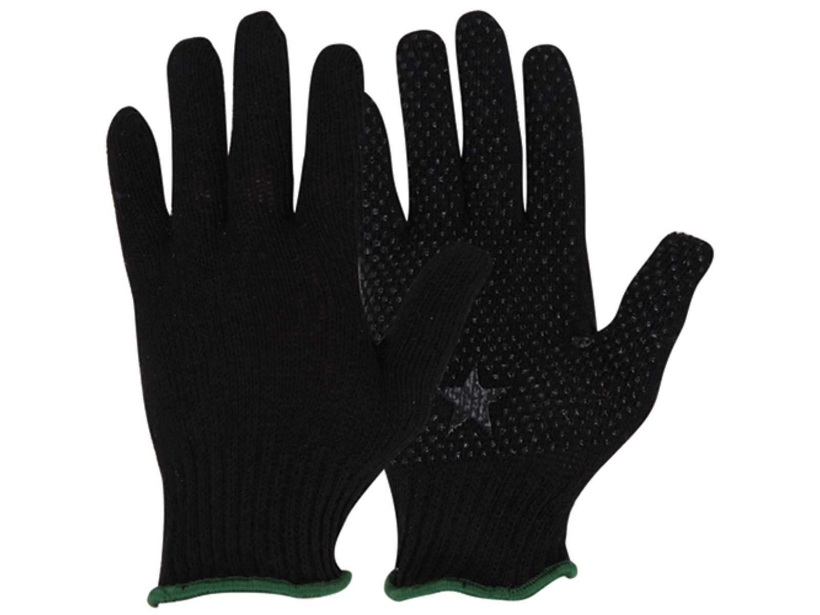 Køb Strikhandske m/dotter Sorte hos JNF
