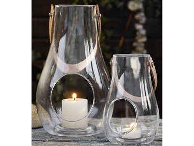 Holmegaard Design With Light lanterne 16 cm og 25 cm, klar